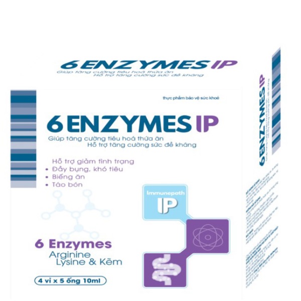6 Enzymes IP – Men Tiêu Hóa Hỗ Trợ Tăng Cường Hấp Thu Thức Ăn