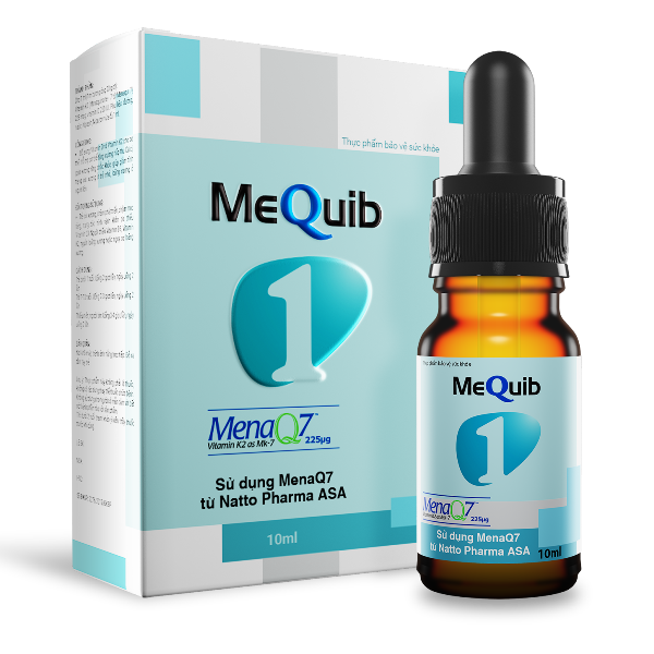 MeQuib 1 – Siro Nhỏ Giọt Bổ Sung Vitamin D3 K2 MK7 MenaQ7 Giúp Tăng Cường Hấp Thu Canxi Và Phát Triển Chiều Cao (Chai 10Ml)