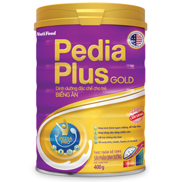 Sữa bột Nutifood Pedia Plus cho bé biếng ăn 