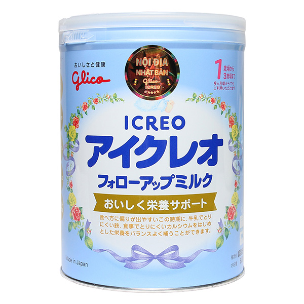 sữa Glico Icreo số 1 cho bé biếng ăn từ 1 đến 3 tuổi