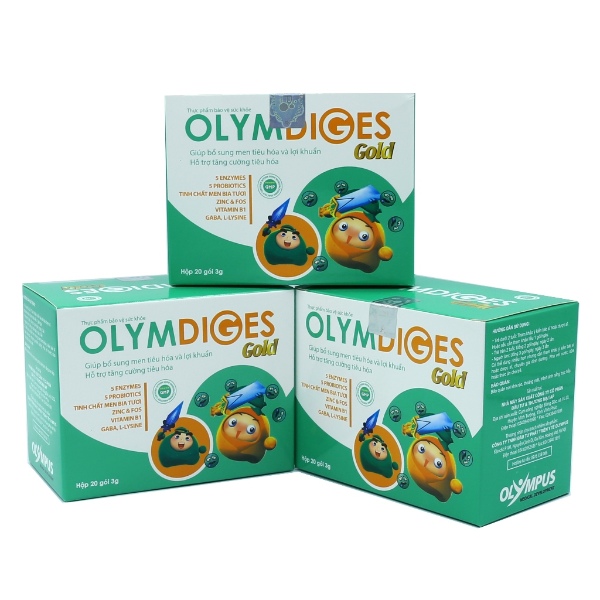 OLYMDIGES GOLD bao gồm rất nhiều thành phần tốt cho đường tiêu hóa của trẻ
