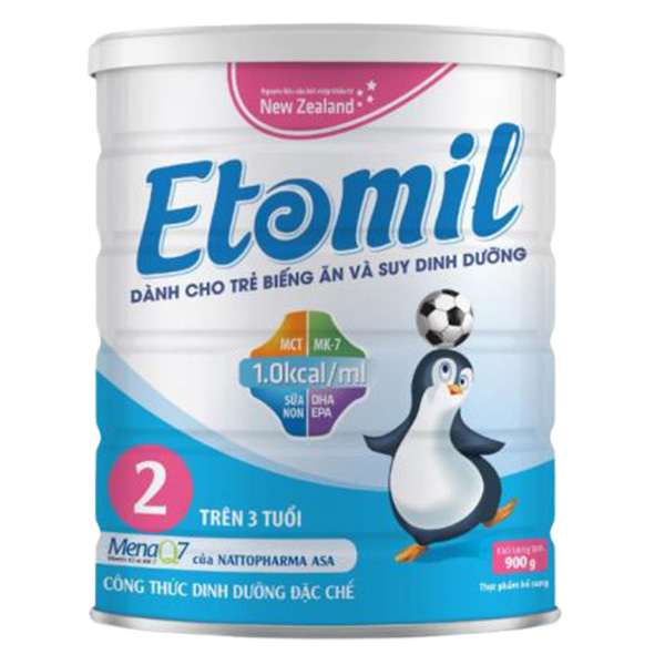 Sữa bột Etomi cung cấp canxi cho trẻ biếng ăn